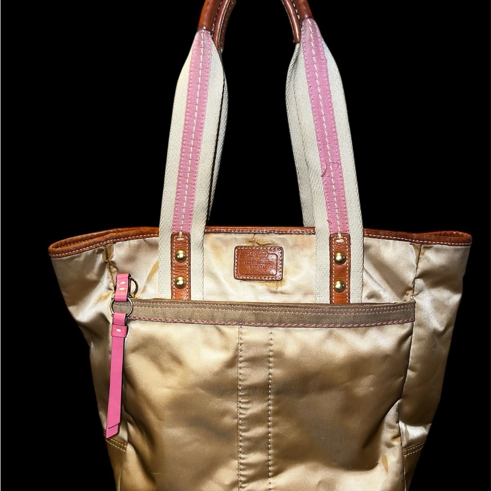 Coach Gold and Pink Tote Bag